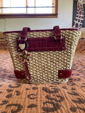 Vintage Brighton Basket Shoulder Bag 12” x 8”